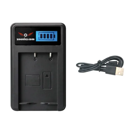 주닉스 카메라 배터리 5핀 USB 충전기 소니 캐논 니콘 호환 충전 LP-E6, 1개