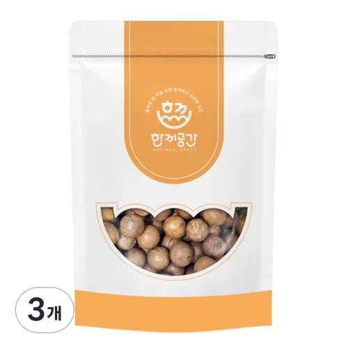 한끼공간 껍질 마카다미아, 3개, 1kg