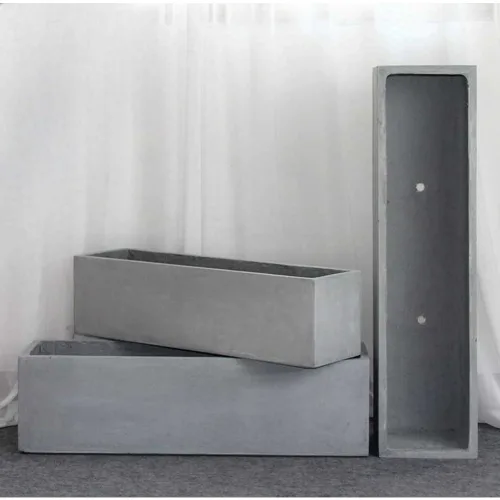 시멘트화분 FRP 직사각화분 모던 카페 플랜트 박스 인테리어 1. 그레이 80x22x22