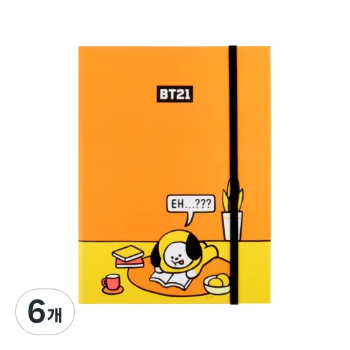 스튜디오에잇 라인프렌즈 BT21 다이어리M, 치미, 6개