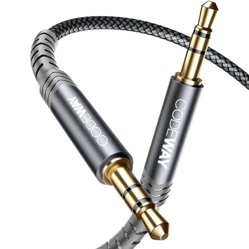 코드웨이 3.5mm AUX 스테레오 오디오 케이블, 1m, 혼합색상, 1개
