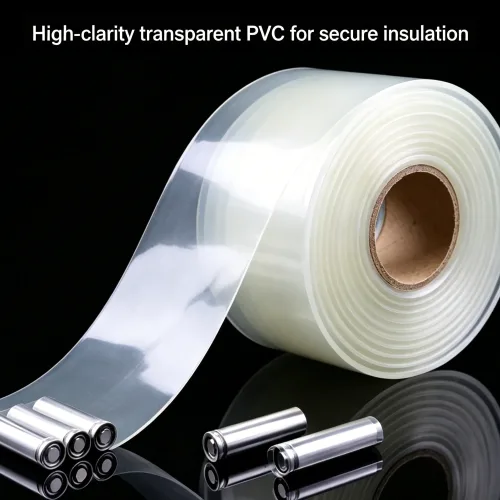 1-10M 난연성 PVC 열수축 랩 튜브 21-250mm 폭 18650 배터리용 투명 방수 절연 슬리브