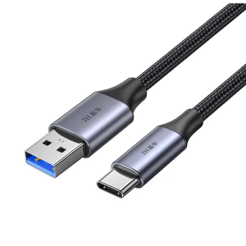 JH-LINK USB 3.0-Type-C 고속 데이터 전송 충전 케이블, 1개, 회색, 3m