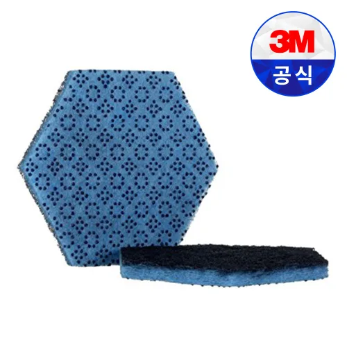 3M 스카치브라이트 파워 도트 양면 수세미 2000HEX 낱장 주방 설거지 청소