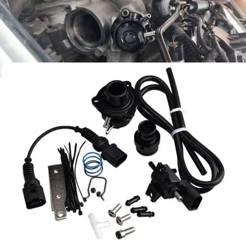 Audi Seat Skoda VW 1.8 및 2.0 TSI GTI ea888 gen2 gen3 710D mk7 BOV-050-BK 용 어댑터 키트가있는 블로
