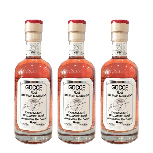 고쎄 모데나 콘디멘토 로제 화이트 발사믹식초 250ml, 3개, 250ml