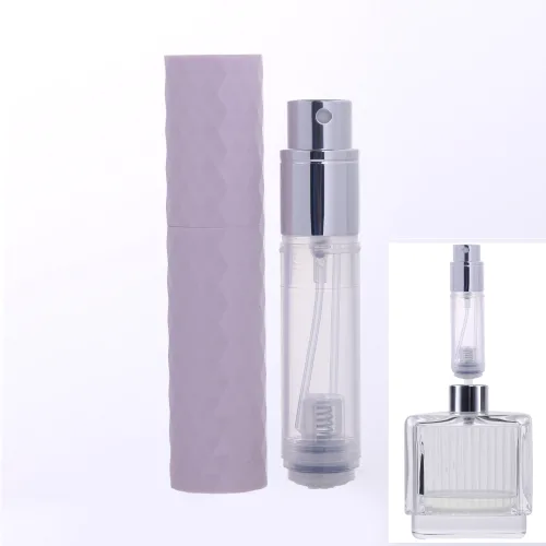 휴대용 향수 리필 스프레이 공병 바텀 직접 충전식 5ml 미니, 1개, 분홍색