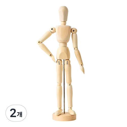 스토리빙 원목 구관 목각인형, 2개