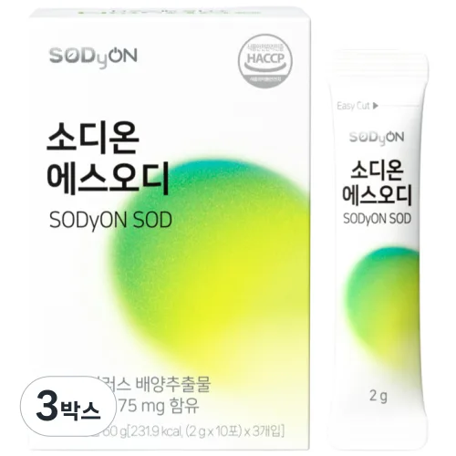 소디온 에스오디 GF 에스오디 SOD, 3박스, 60g
