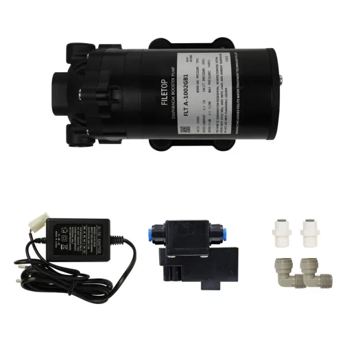 FLT-100G 정수기용 부스터 펌프 단품/세트 DC24V 모터펌프 아답터 압력센서, 1개, FLT A-1002BBI