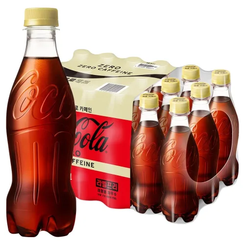 코카콜라 제로 제로 무라벨, 370ml, 18개