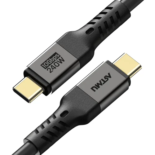아트뮤 USB PD C타입 to C GEN2 240W 5A 고속충전 케이블 메탈블랙, 1개, 2m