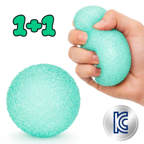 잇마켓 스트레스볼 로제 스퀴시 말랑이 KC인증 6cm, 2개, 128g, 브라이트 민트