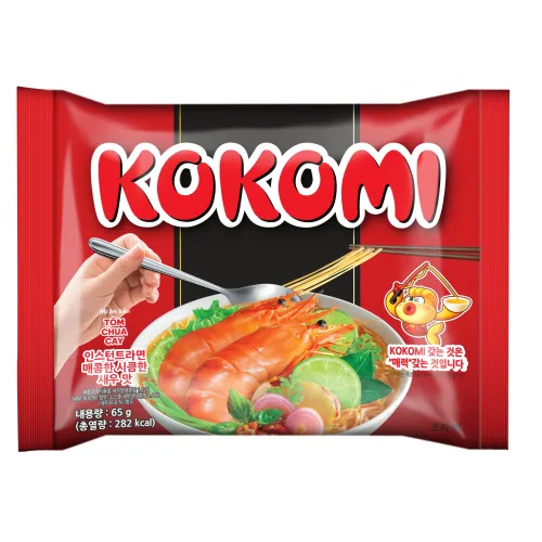 베트남 kokomi 라면 매콤새콤맛 mi tom chua cay kokomi 65g 30개, 6박스