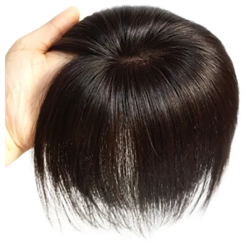 헤어엔조이 정수리 새치커버(KB300) 인모가발 부분가발, 1개, 6.KB300(13x14)-자연갈색