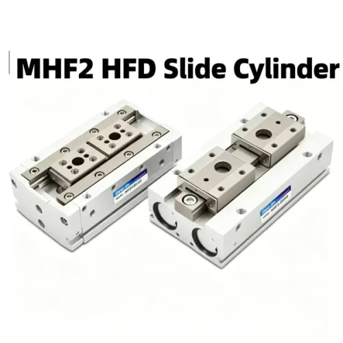 SMC 타입 공압식 핑거 슬라이드 레일 리니어 그리퍼 실린더 복동형 로우 프로파일 에어 MHF2-8D/12D/16D/20