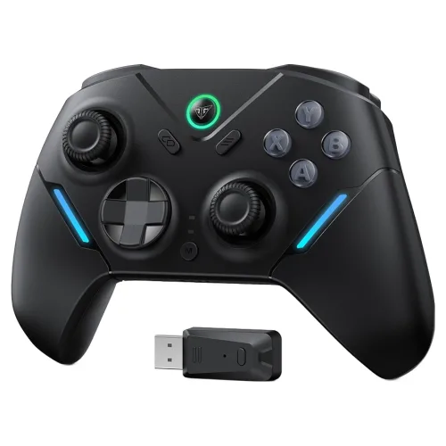 JAMJAKE 무선 게임패드 JXPro 컨트롤러 홀센서 PC 스위치 모바일 호환 저지연 조이스틱, 1개, JXPro-블랙