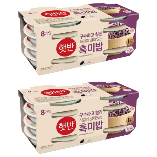 햇반 흑미밥, 210g, 16개
