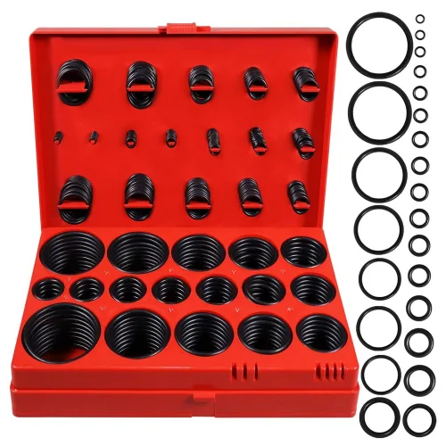 ITL 고무 오링 세트 실리콘 블랙 고무링 내열 고무 32종 419PCS, 1세트