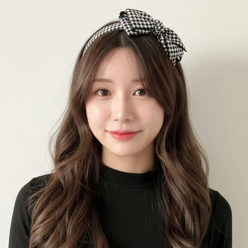온리유 리본 머리띠 헤어밴드 왕리본 데일리 하객룩 더블보우 시그니처