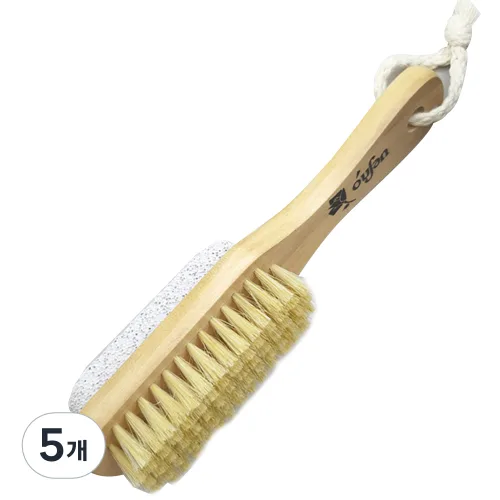 오션 원목 풋각질 케어 브러쉬, 단일상품, 5개, 1개입
