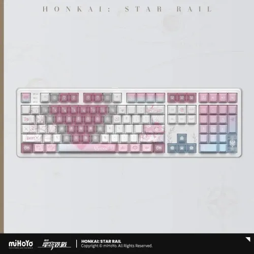 [] miHoYo 게임 Honkai Star Rail Cyrene 무선 2.4G 기계식 키보드 Bluetooth 5.0 Typc-C 인터페이스 코스
