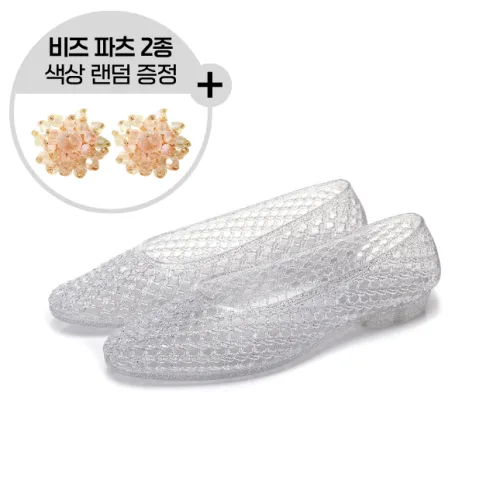 두두타운 여름 여성 아쿠아 플랫 젤리 슈즈 샌들