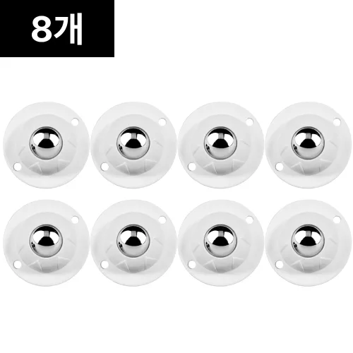 밀리프 360도 회전 무타공 설치 이동식 가구 롤러 바퀴, 8개