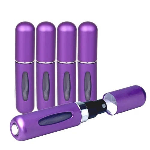 제로 퍼퓸 리필 향수공병 5ml, Purple, 5개