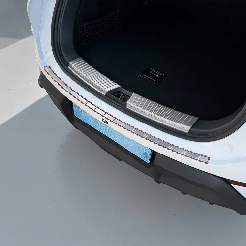 더블랙 호환 BYD 씨라이언7 튜닝용품 트렁크가드 범퍼패드 스크래치 방지 용품, [실버] 범퍼패드 커버 1P, 기타