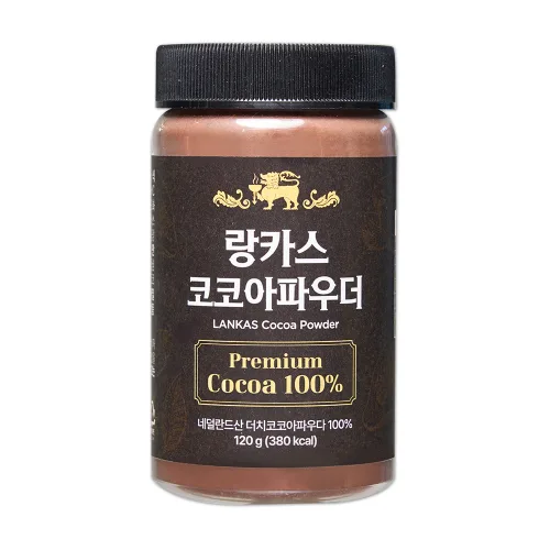 오가닉프렌즈 랑카스 100% 네덜란드산 무가당 프리미엄 더치 코코아 파우더 분말, 1개, 1개입, 120g