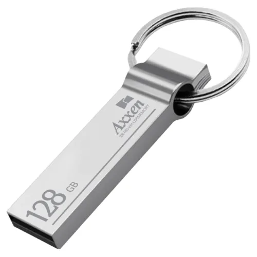 액센 메탈고리형 USB 메모리 U32, 1개, 128GB