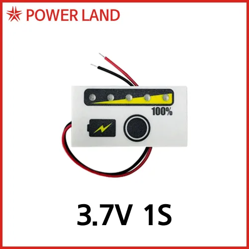 파워랜드 [리튬이온 폴리머 테스터기] 잔량표시기 3.7V 1S 용량체크용, 1개