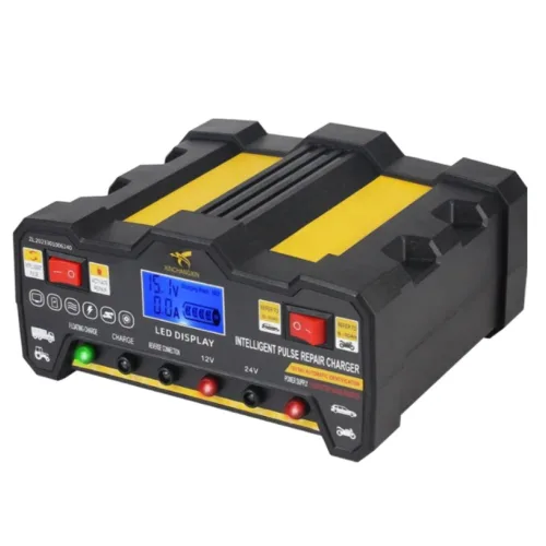 지능형 펄스 자동차 배터리 충전기 12V24V 600W 자동 배터리 충전기 수리 복원 충전기 높은 전력 빠른 충전기, 1m, 1개