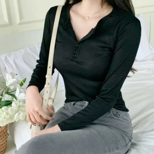 라이프코치 슬림 골지 긴팔티 빠른배송 정성포장 여자기본긴팔티 여성긴팔티
