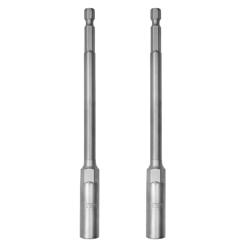 9mm 롱 육각 소켓 비트 전동드릴 임팩드라이버용 너트 드라이버 비트, 2개