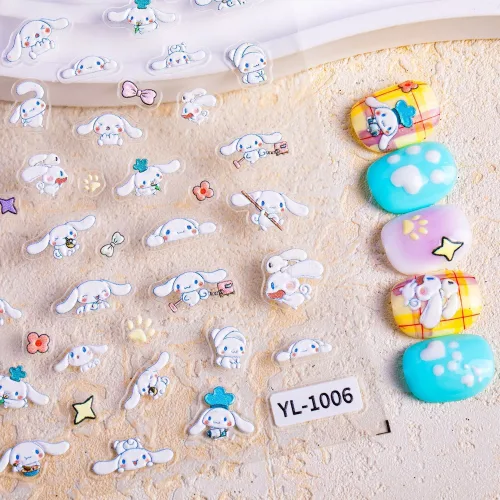 뿜뿌 네일 스티커 셀프 귀여운 네일아트 DIY, 1개, YL-1006
