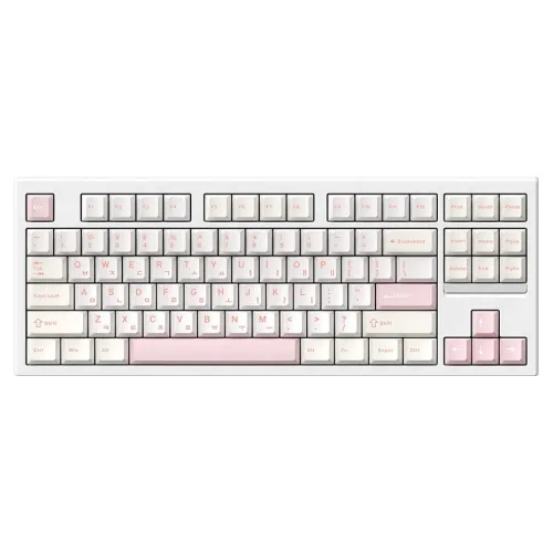 프리플로우 에그스톤 유무선 텐키리스 키보드, 핑크블라썸, Archon AK45 BASIC, 에그스톤