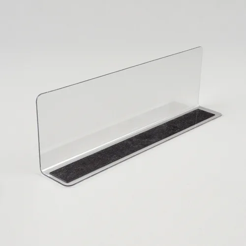 L형 투명 칸막이 20x6cm 1P 자석형
