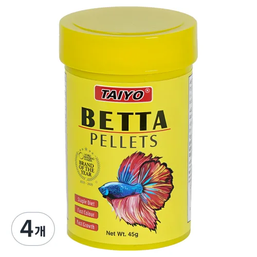 TAIYO 베타 펠렛 열대어사료, 45g, 4개