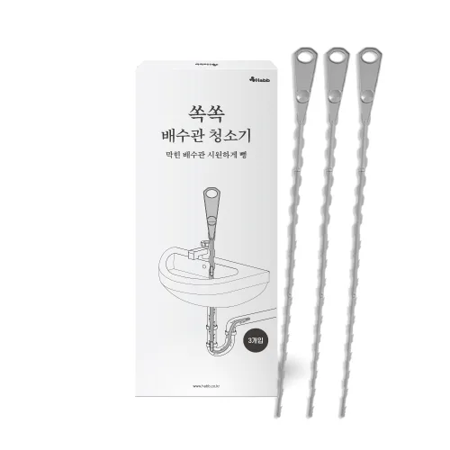 하비비 쏙쏙 배수관 청소기 뚫어뻥, 단일 색상