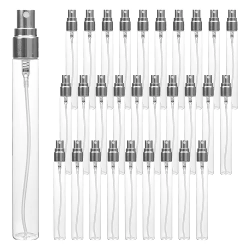 강군샵 알루미늄캡 스프레이 용기 15ml, 100개, 투명(용기) + 실버(캡)