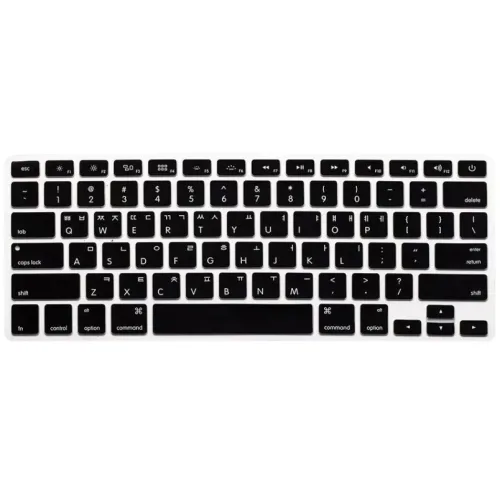 한글인쇄 각인 MACBOOK 맥북 에어 레티나 키스킨 A1466 A1369 A1425 A1502 A1398 호환 2011년2012 2013 2014 2015 2016 2017, 검정(한글각인), 1개