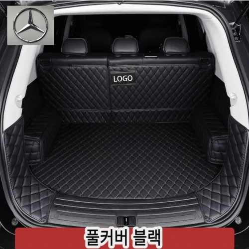 럭키카 벤츠 트렁크매트 카매트 방수매트 풀커버매트 차박매트 6D매트 C클래스 E클래스 S클래스 GLC GLE GLS, 풀커버블랙, EQS