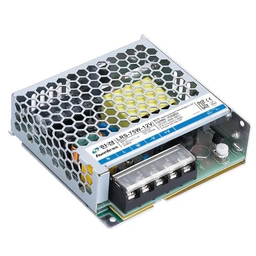 한경테크 SMPS 비방수 LRS-75-12 75W 12V (KC인증 2년보증 LED 파워서플라이 컨버터 안정기 전원공급장치), 1개