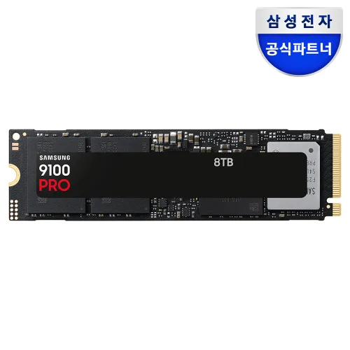 삼성전자 9100 PRO PCie 5.0 NVME M.2 SSD, MZ-VAP8T0BW, 8TB