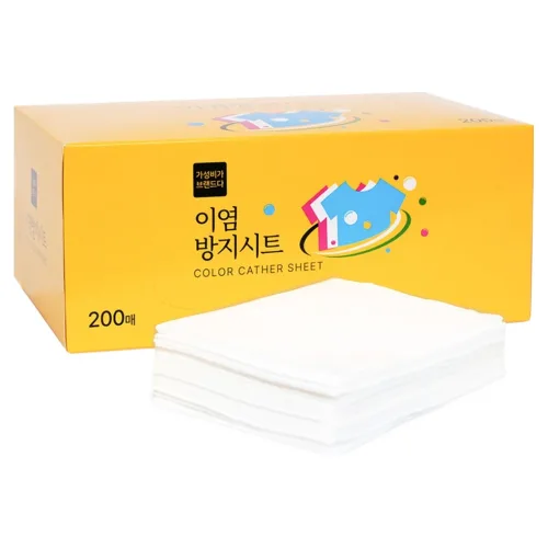 가성비가브랜드다 이염방지 세탁시트 화이트, 1개, 200개입
