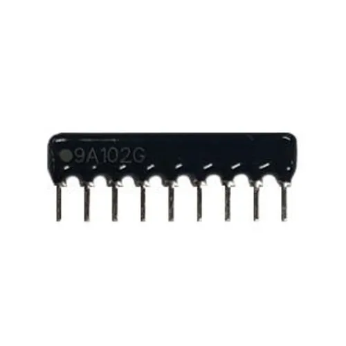 어레이저항 9핀 A타입(X타입) G급(±2%) 10개 단위 판매 저항 네트워크 ARRAY RESISTOR (DIP) 저항값 옵션선택, 1개