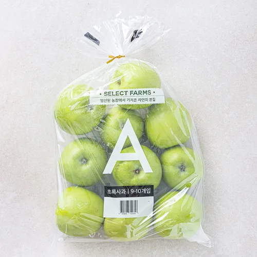 셀렉트팜 GAP 인증 A 초록사과 소과, 1.5kg(소과/9~10입), 1개