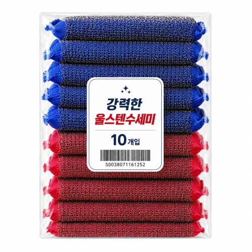 강력한 울스텐 수세미, 10개입, 1개
